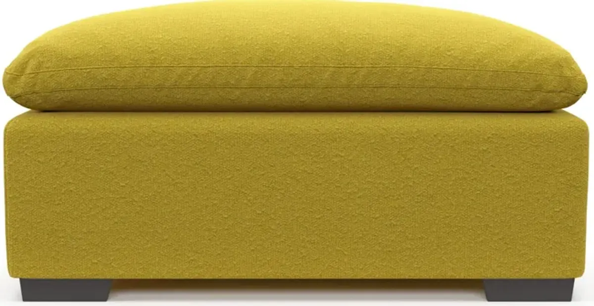 Plush Feathered Comfort Ottoman - Bloke Goldenrod