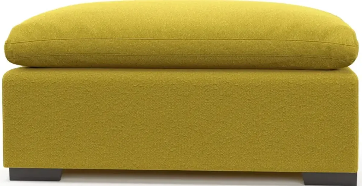 Plush Feathered Comfort Ottoman - Bloke Goldenrod