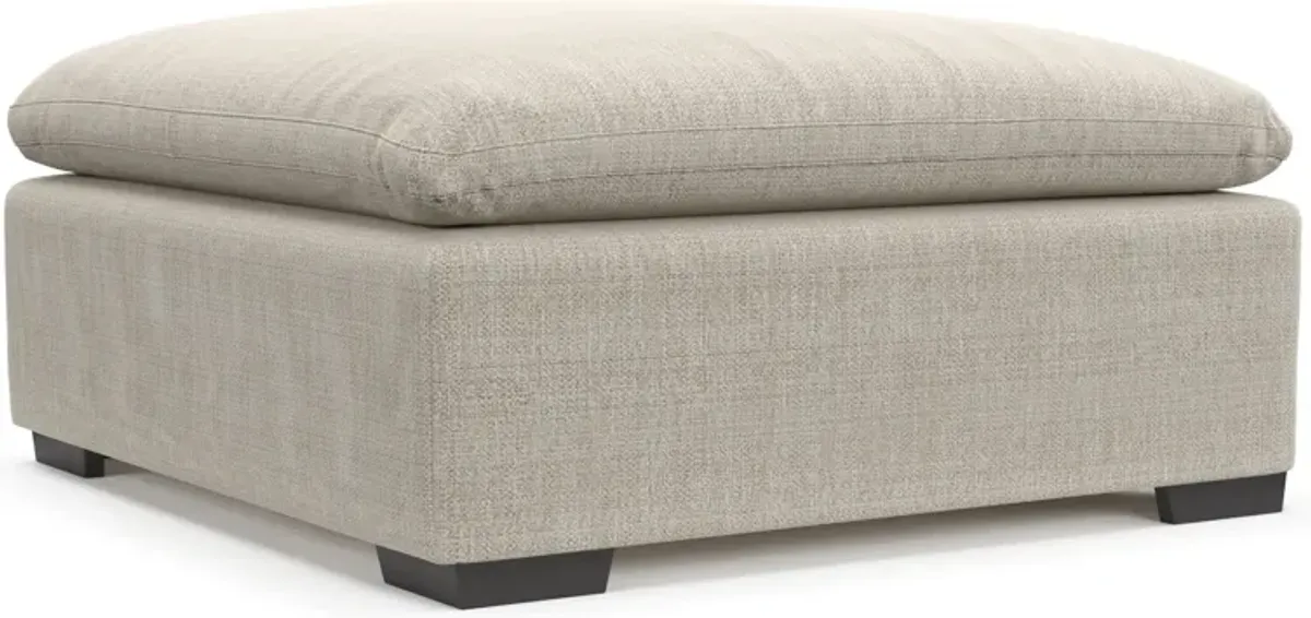 Plush Feathered Comfort Ottoman - Mason Porcelain