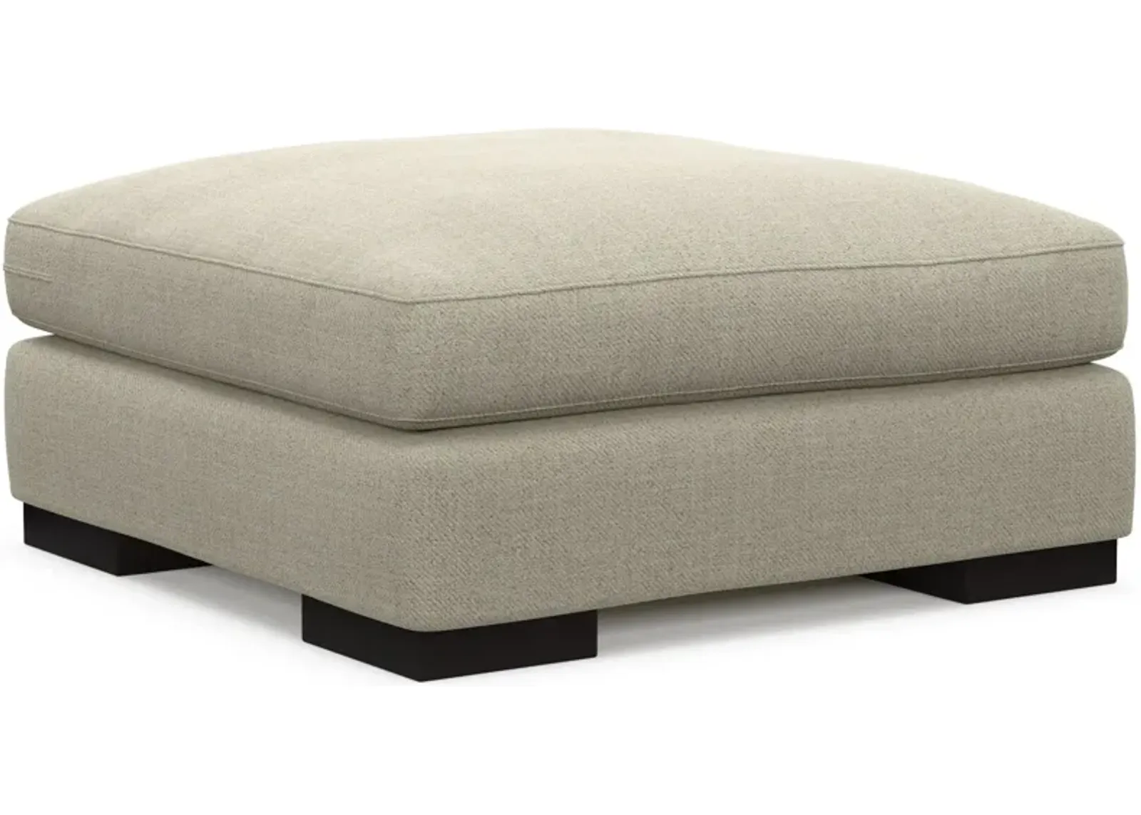 Bondi Hybrid Comfort Ottoman - Broderick Charcoal