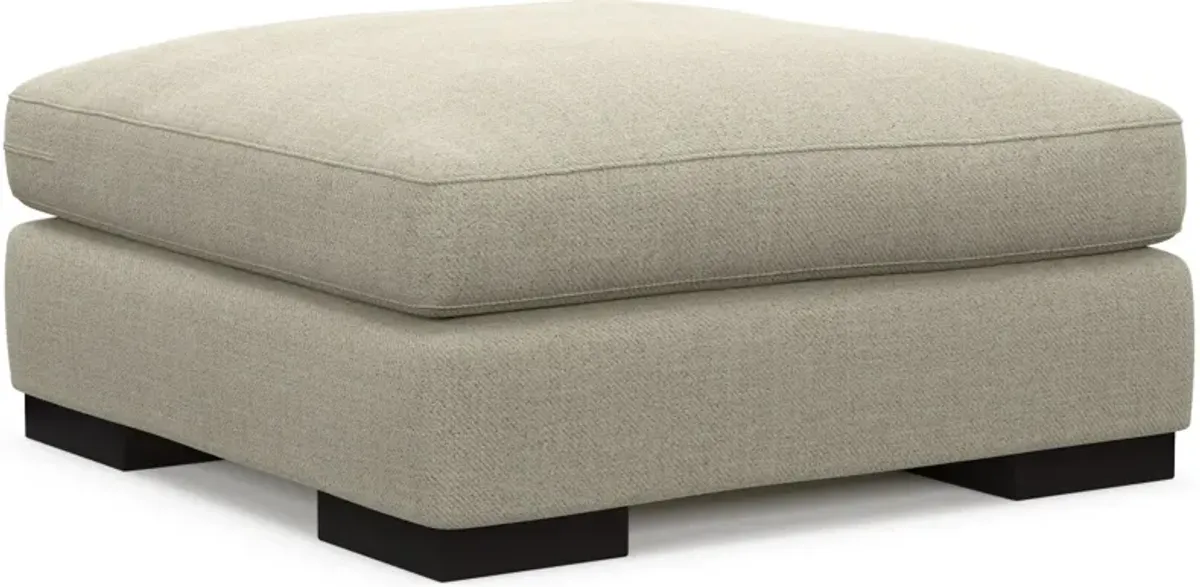 Bondi Hybrid Comfort Ottoman - Broderick Charcoal