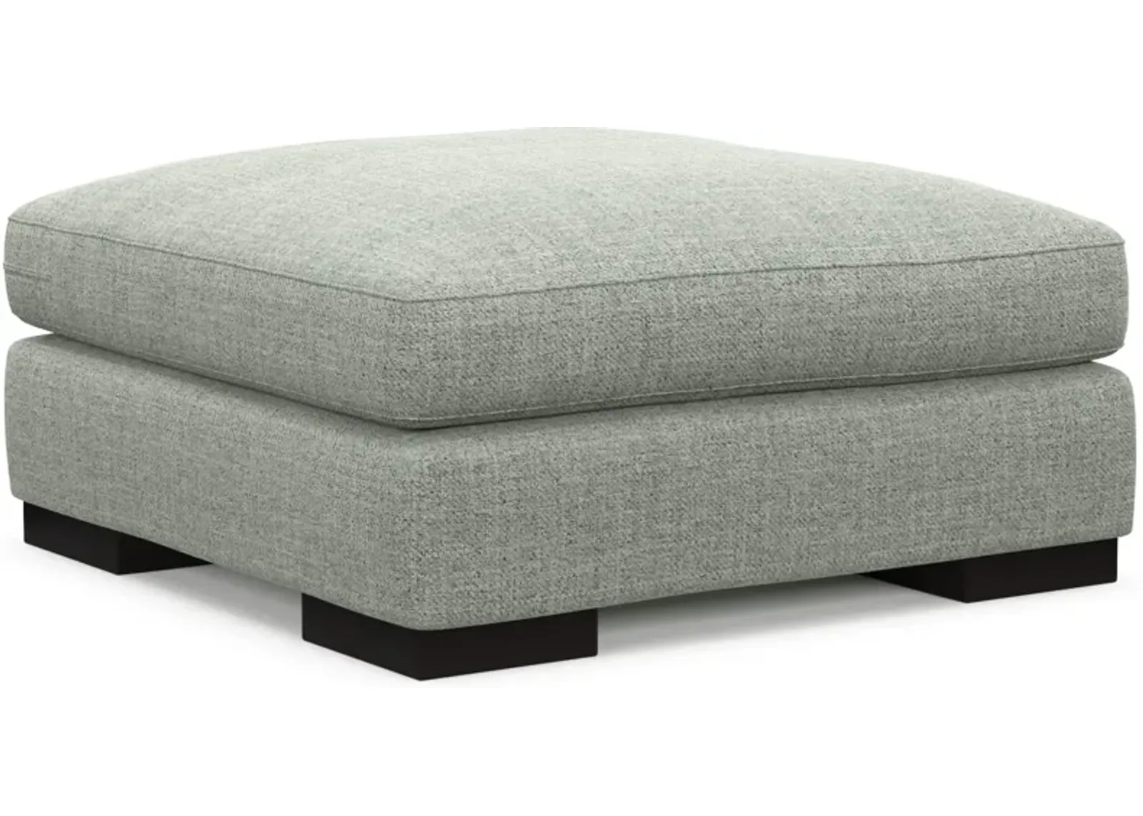 Bondi Hybrid Comfort Ottoman - Broderick Sea Glass