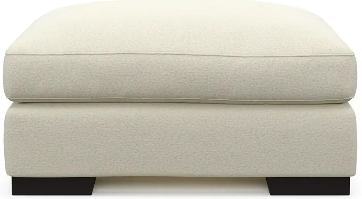 Bondi Hybrid Comfort Ottoman - Fincher Ivory