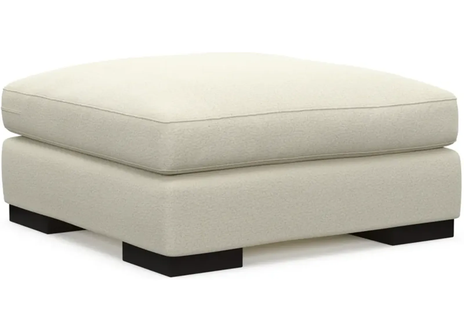 Bondi Hybrid Comfort Ottoman - Fincher Ivory