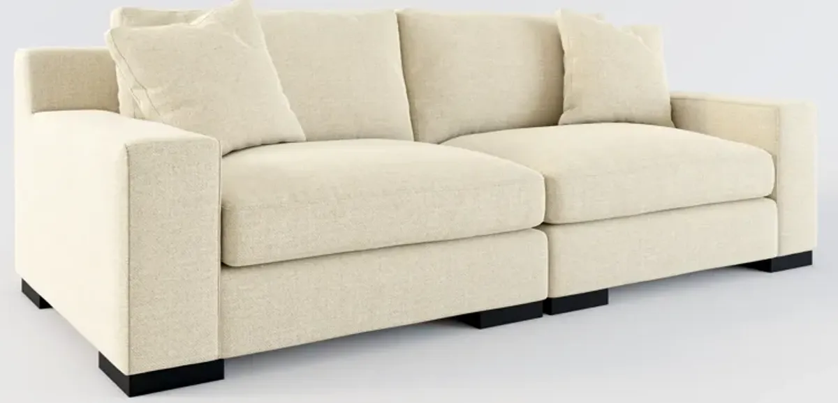 Bondi Hybrid Comfort 2-Piece Sofa - Broderick Sand