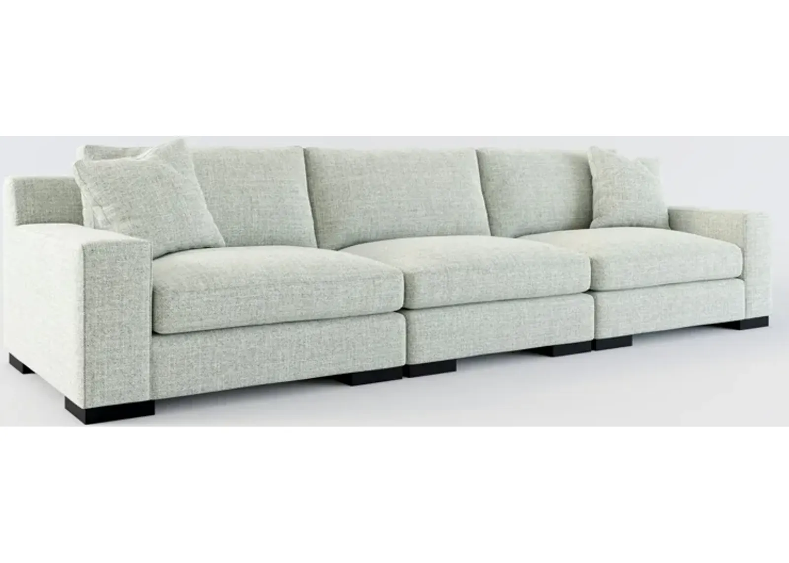 Bondi Hybrid Comfort 3-Piece Sofa - Broderick Sea Glass