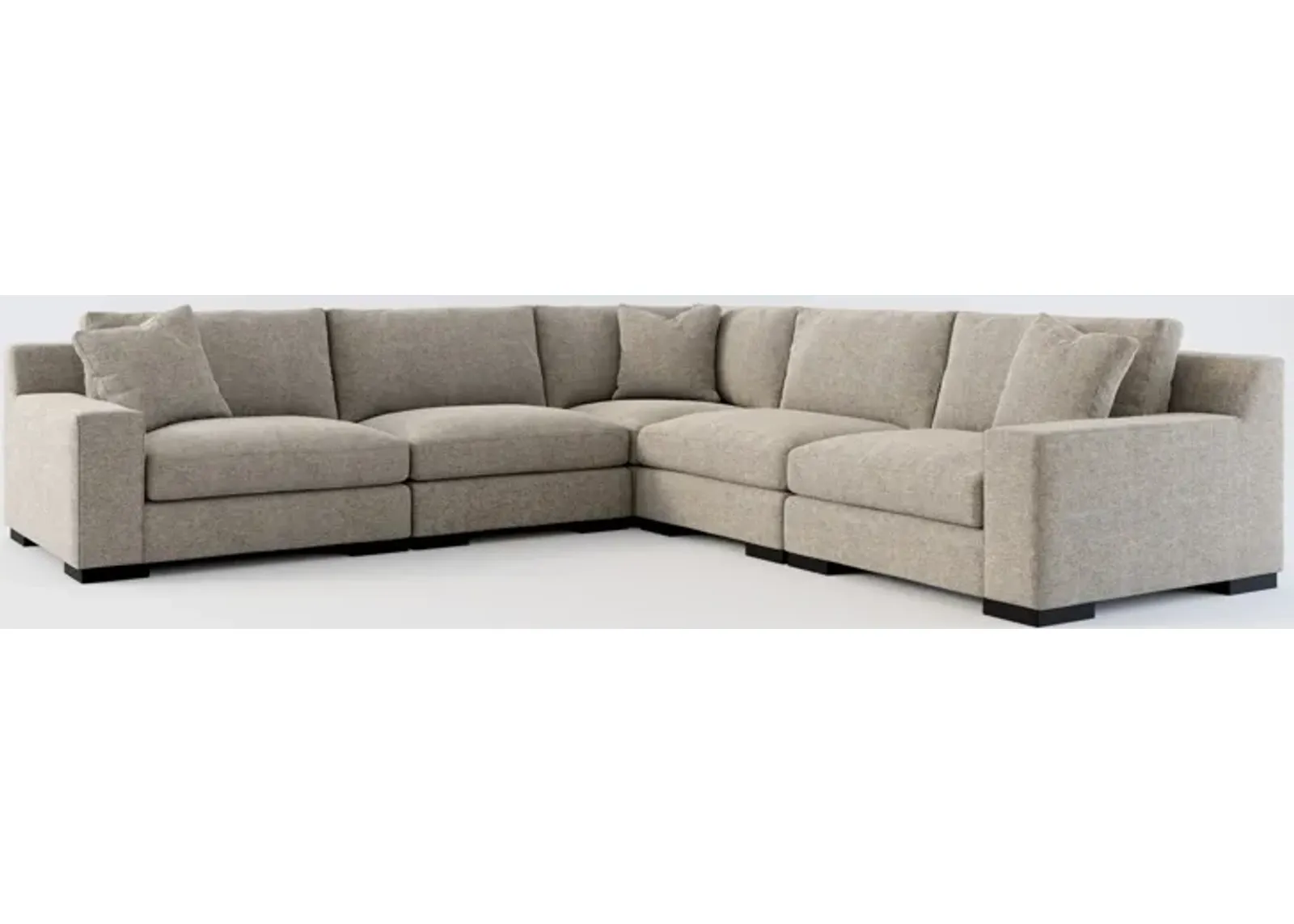 Bondi Hybrid Comfort 5-Piece Sectional - Bridger Metal