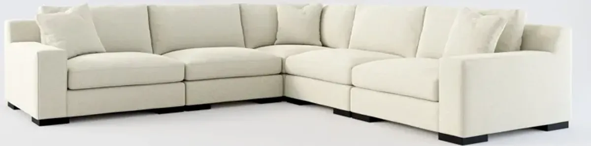 Bondi Hybrid Comfort 5-Piece Sectional - Liv Dove