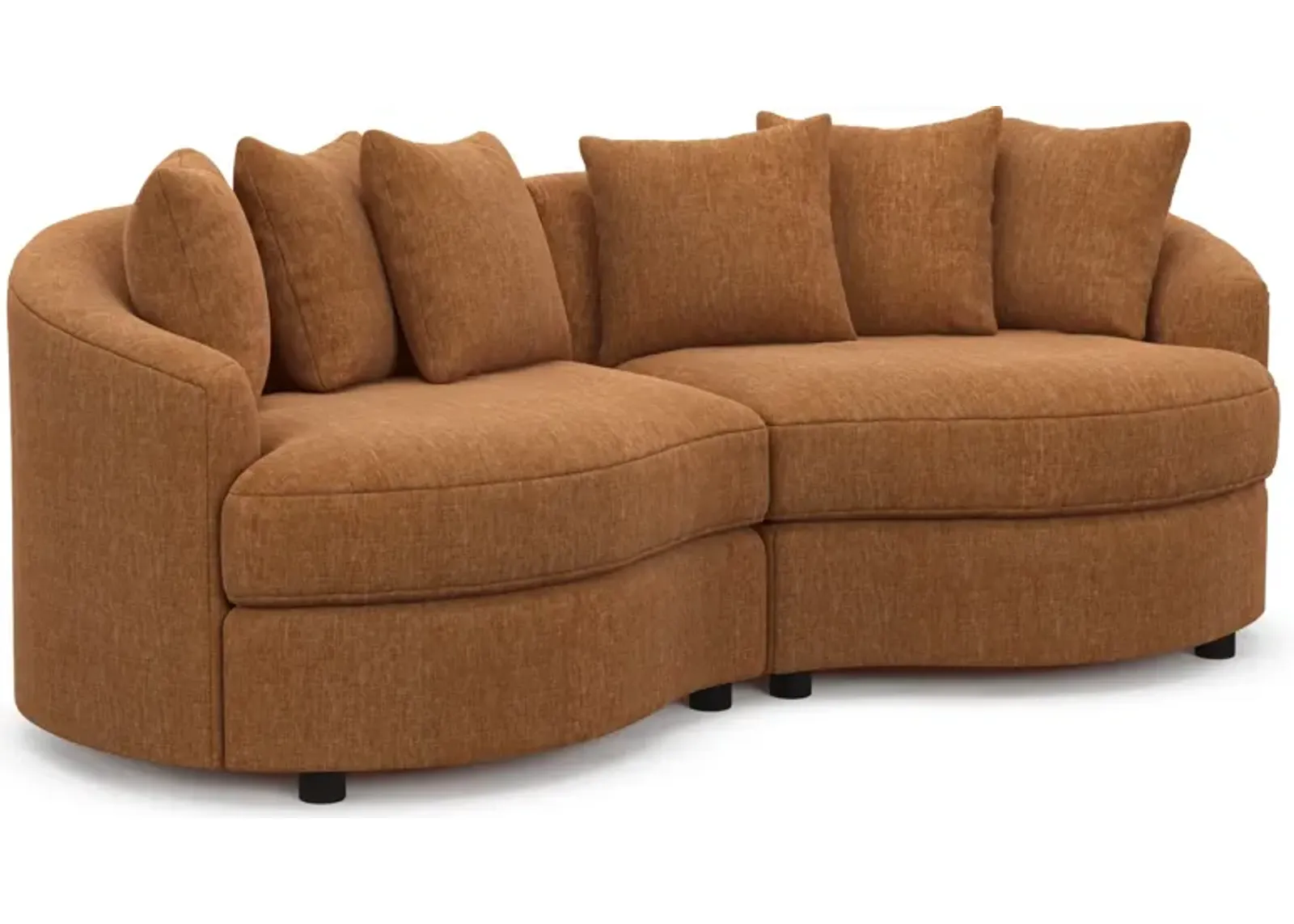 Allegra Foam Comfort 2-Piece Sectional - Contessa Ginger