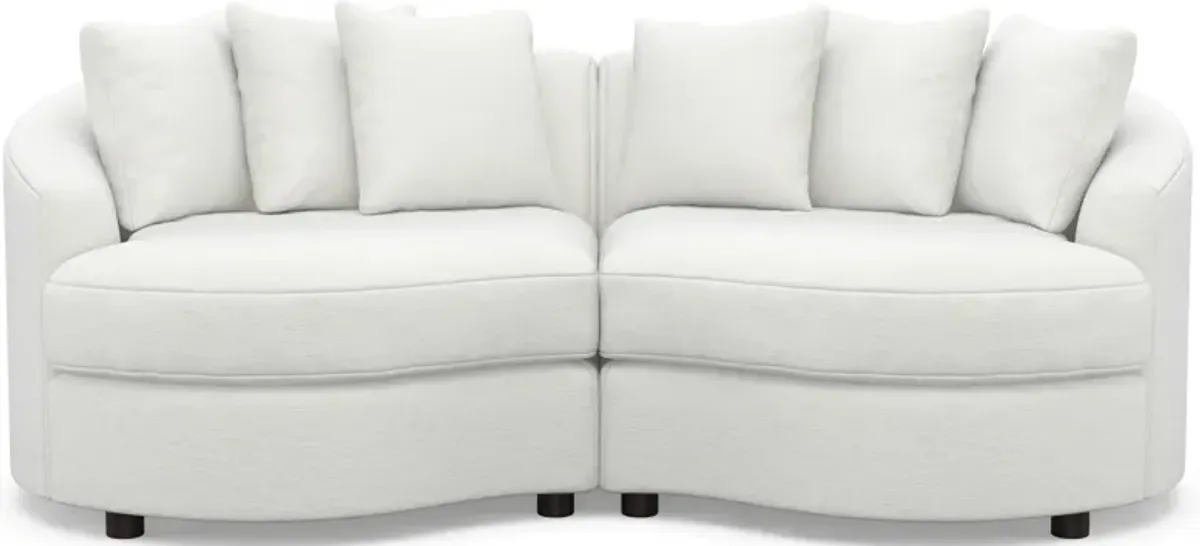 Allegra Foam Comfort 2-Piece Sectional - Contessa Vanilla