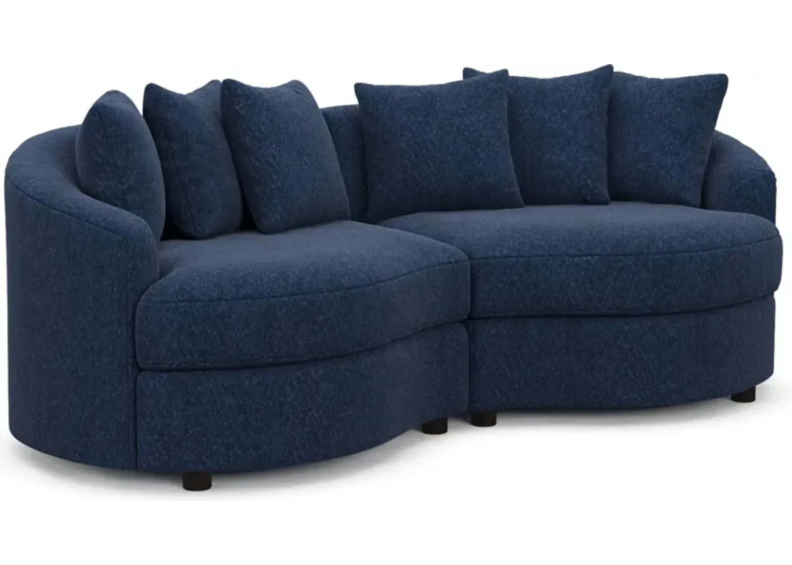 Allegra Foam Comfort 2-Piece Sectional - Oslo Navy