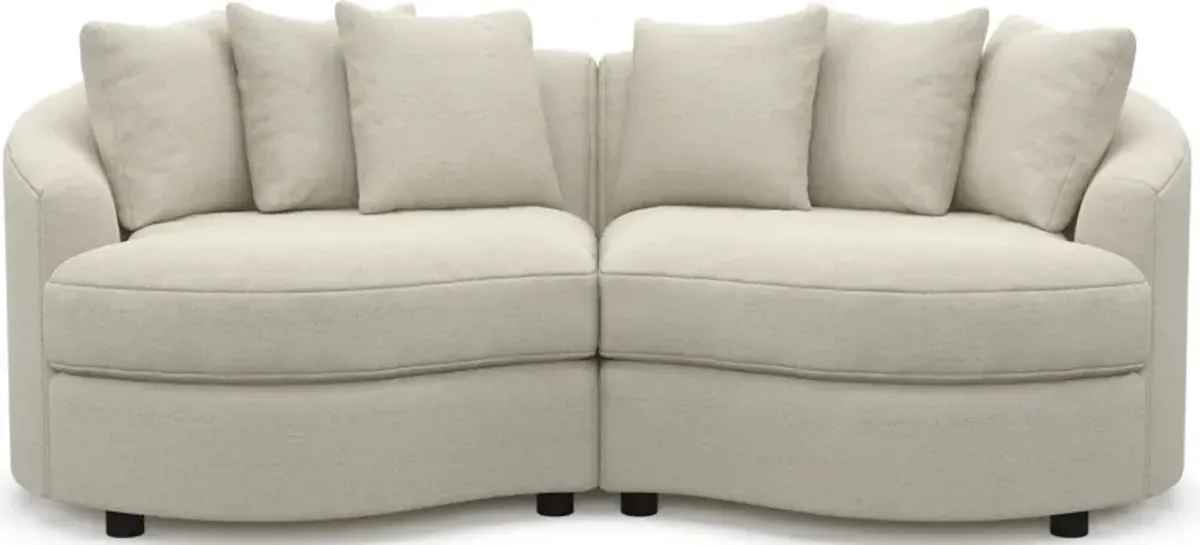 Allegra Foam Comfort 2-Piece Sectional - Curious Pearl