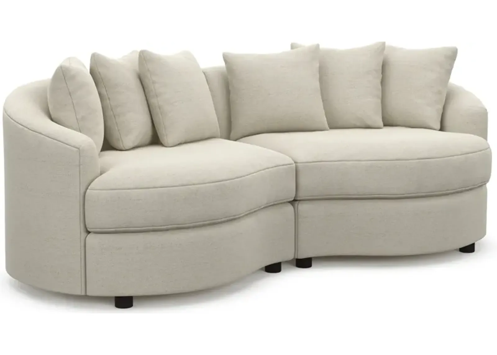 Allegra Foam Comfort 2-Piece Sectional - Curious Pearl