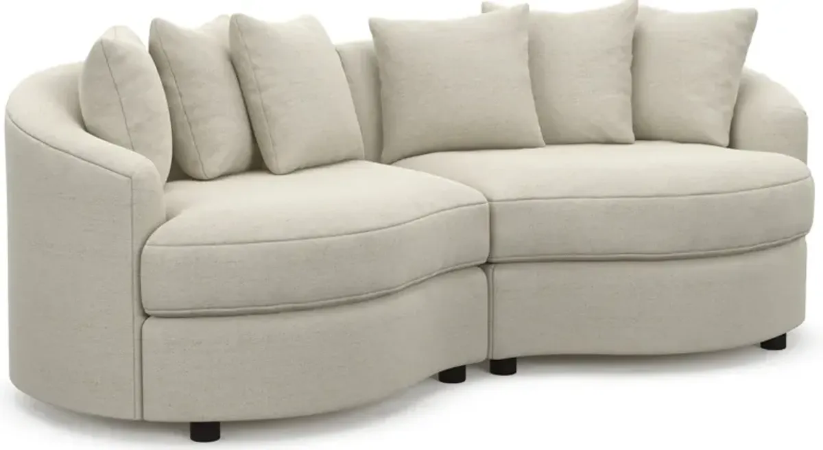 Allegra Foam Comfort 2-Piece Sectional - Curious Pearl