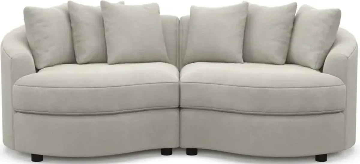 Allegra Foam Comfort 2-Piece Sectional - Laurent Beach