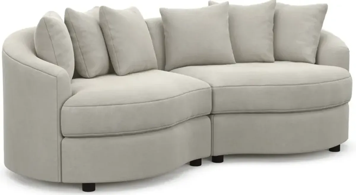 Allegra Foam Comfort 2-Piece Sectional - Laurent Beach