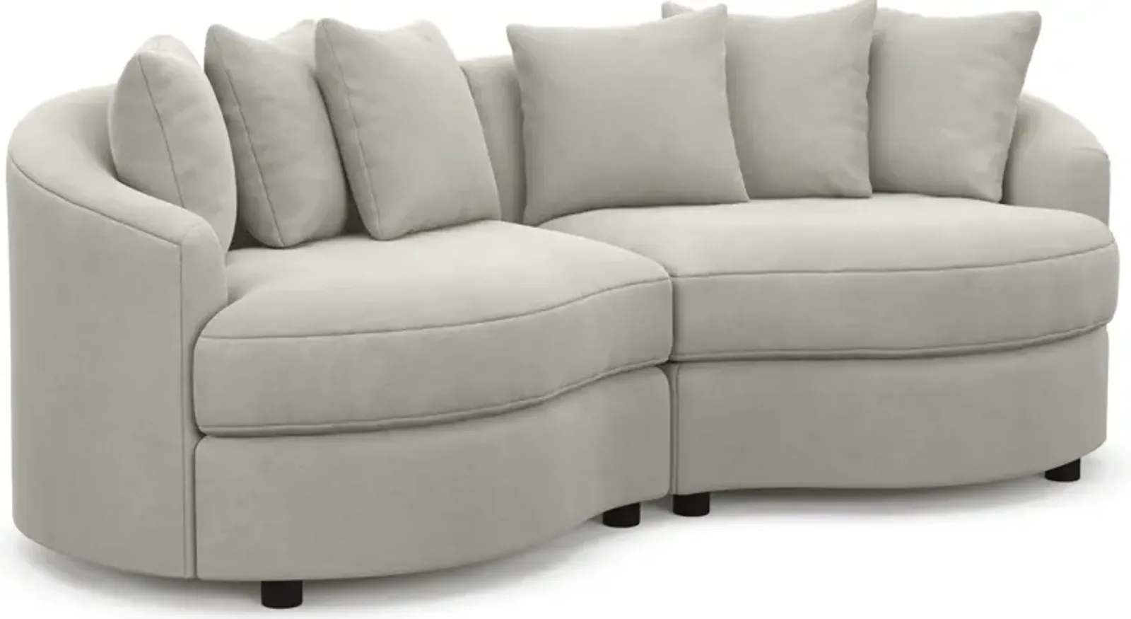 Allegra Foam Comfort 2-Piece Sectional - Laurent Beach