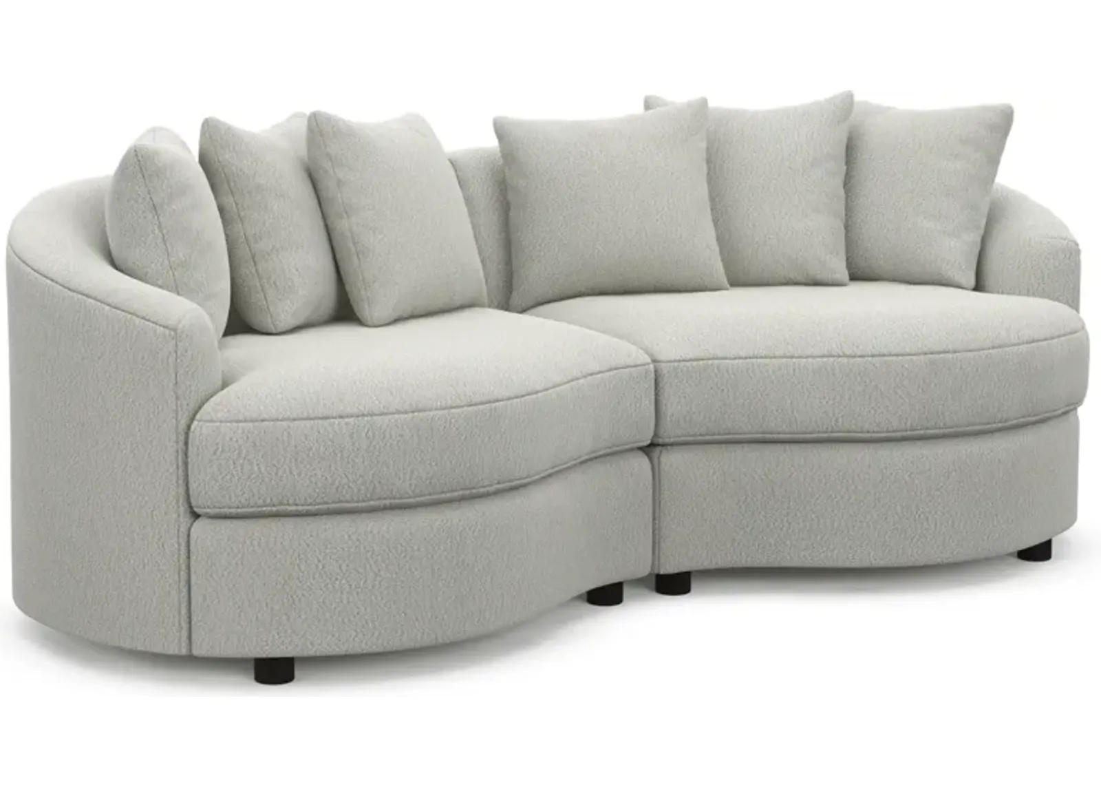 Allegra Foam Comfort 2-Piece Sectional - Oslo Snow