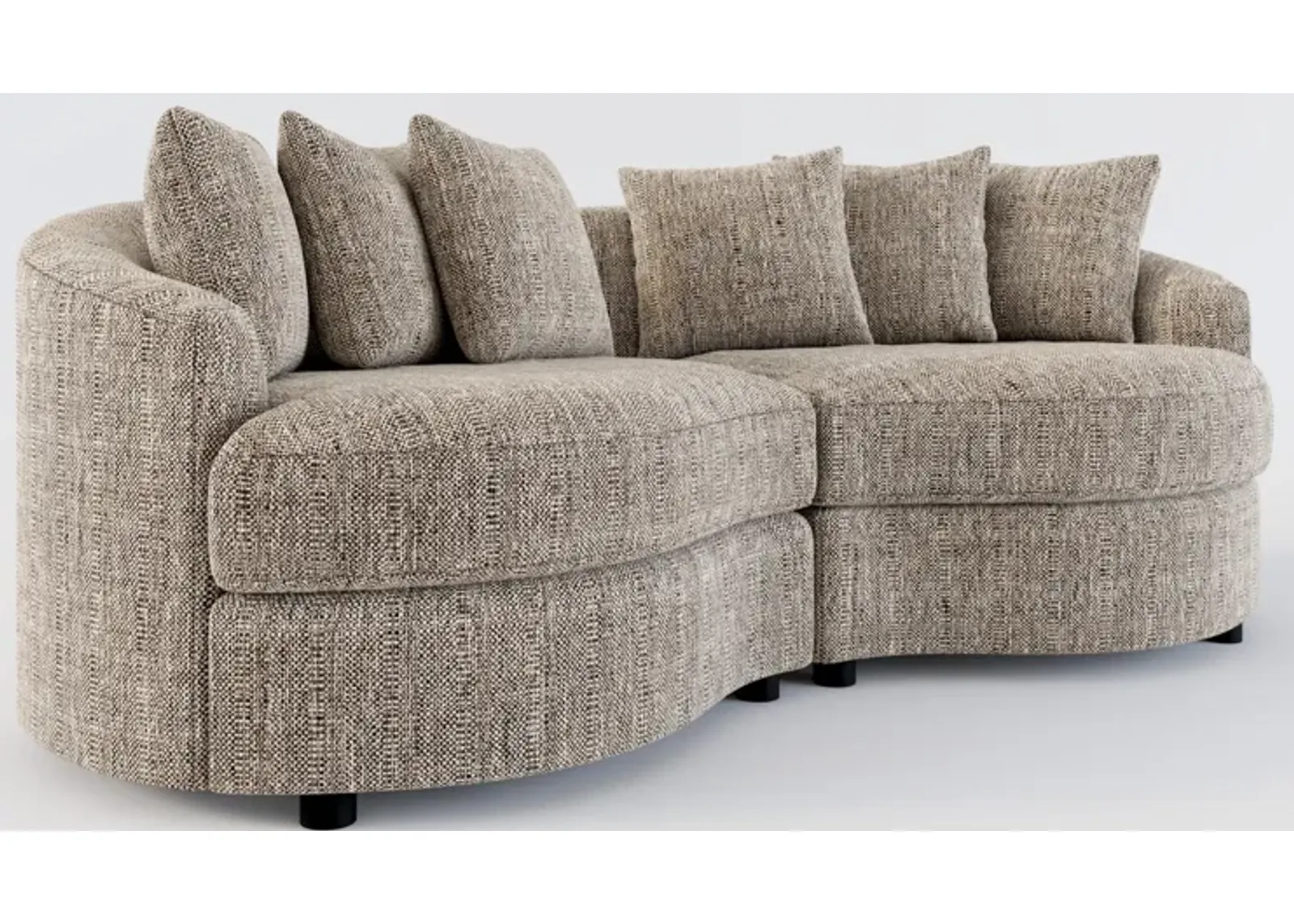 Allegra Foam Comfort 2-Piece Sectional - Mason Flint