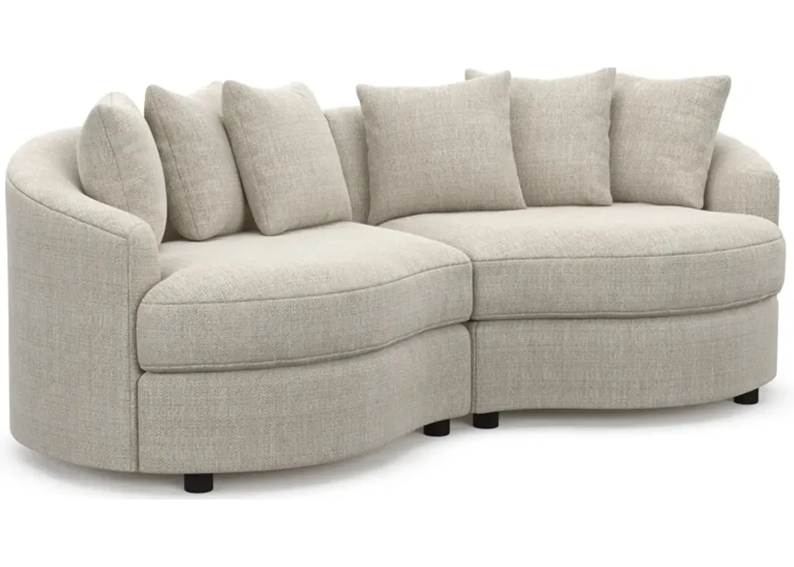 Allegra Foam Comfort 2-Piece Sectional - Mason Porcelain