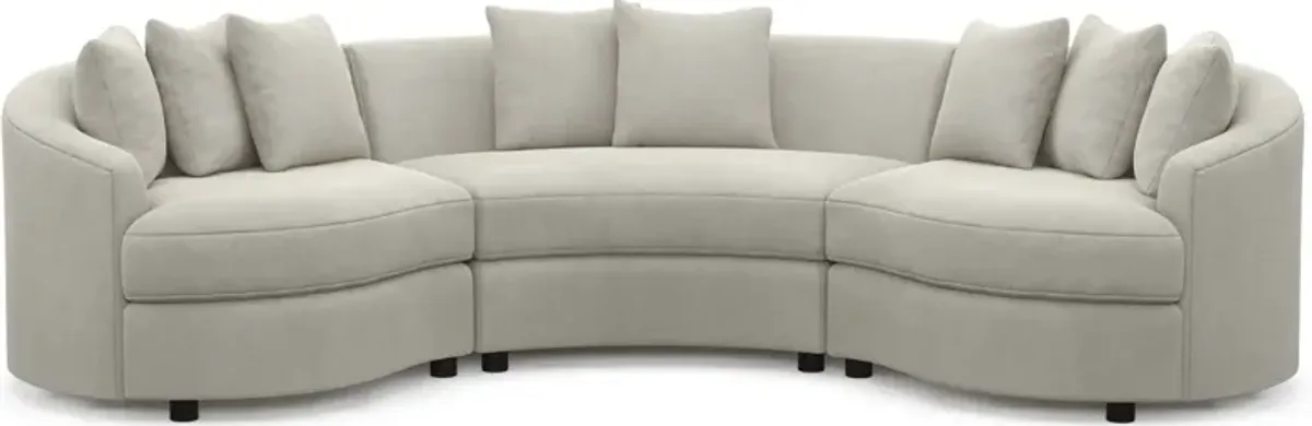 Allegra Foam Comfort 3-Piece Sectional - Laurent Beach