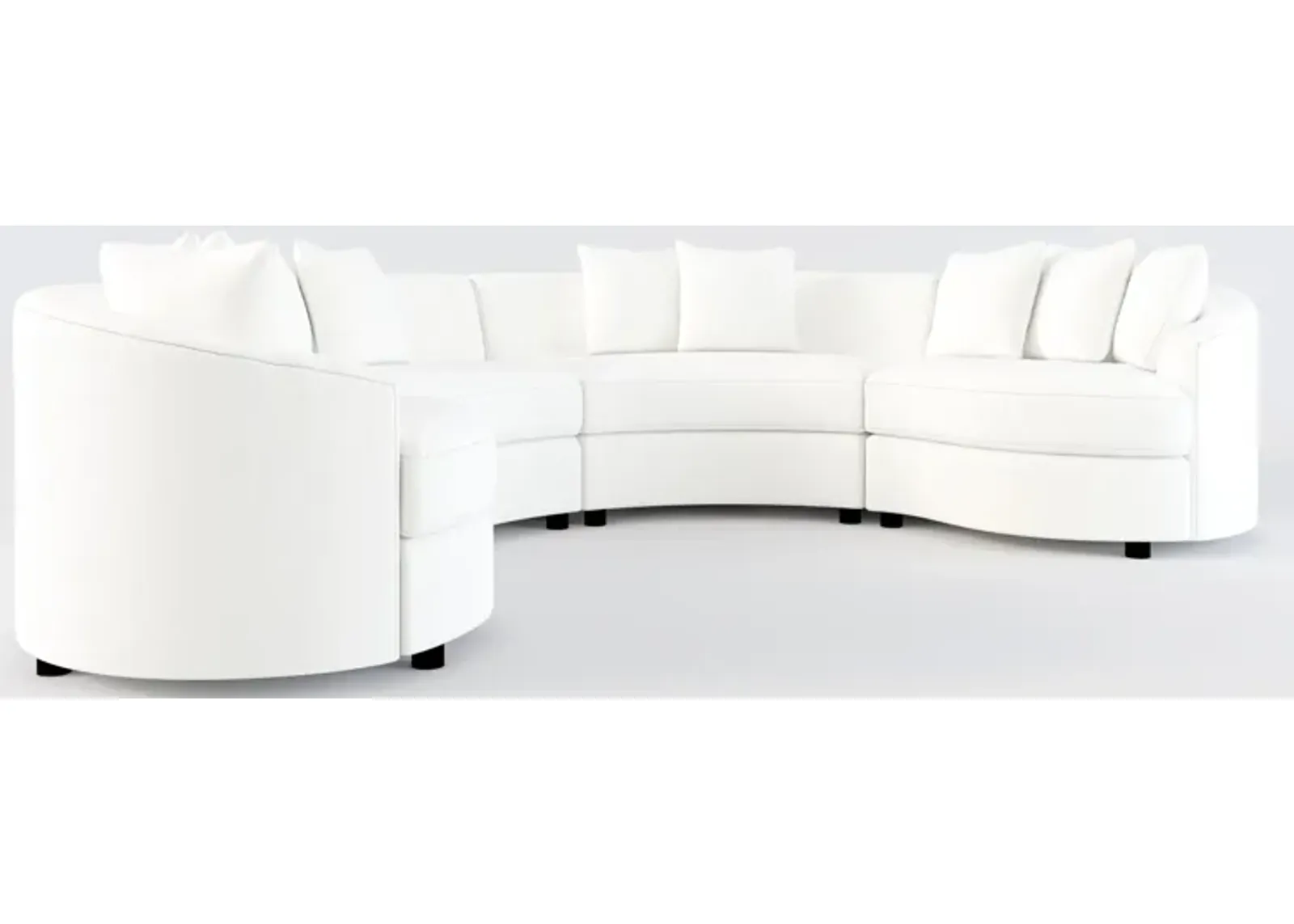 Allegra Foam Comfort 4-Piece Sectional - Contessa Vanilla