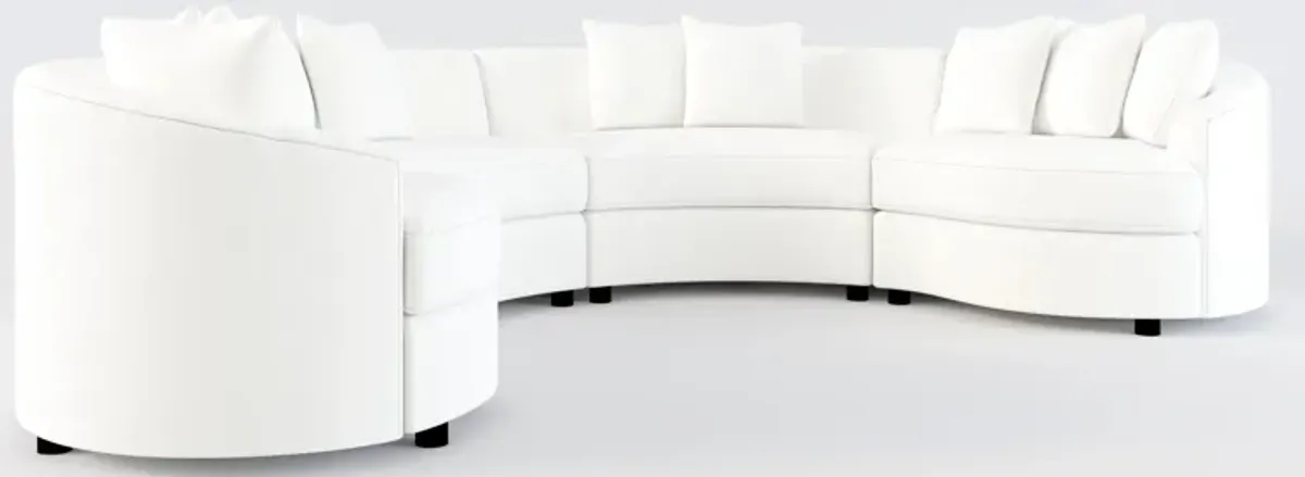 Allegra Foam Comfort 4-Piece Sectional - Contessa Vanilla