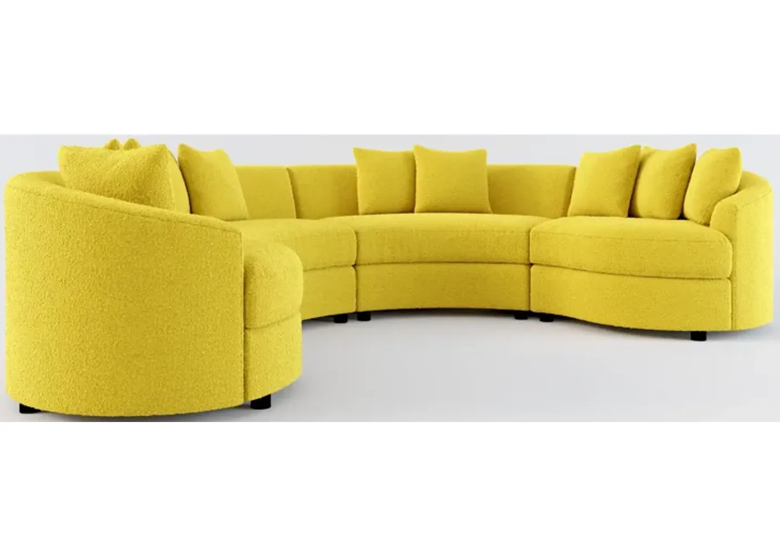 Allegra Foam Comfort 4-Piece Sectional - Bloke Goldenrod