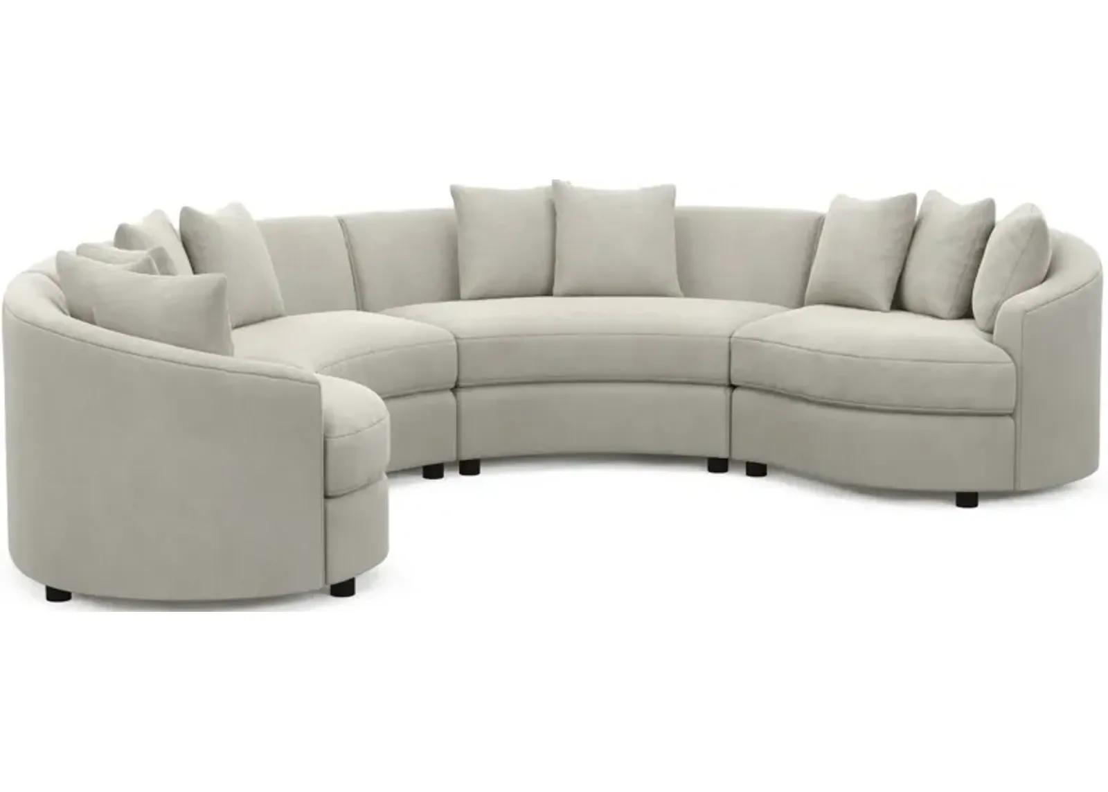 Allegra Foam Comfort 4-Piece Sectional - Laurent Beach