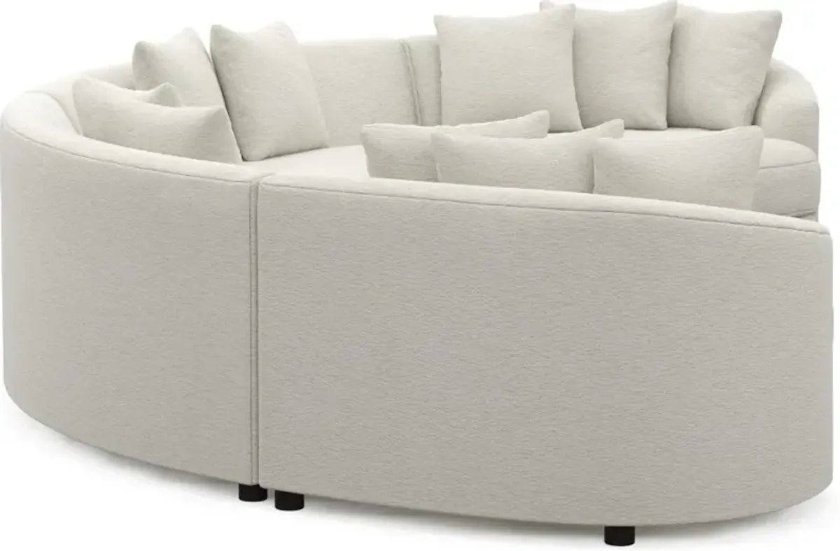 Allegra Foam Comfort 4-Piece Sectional - Living Large White