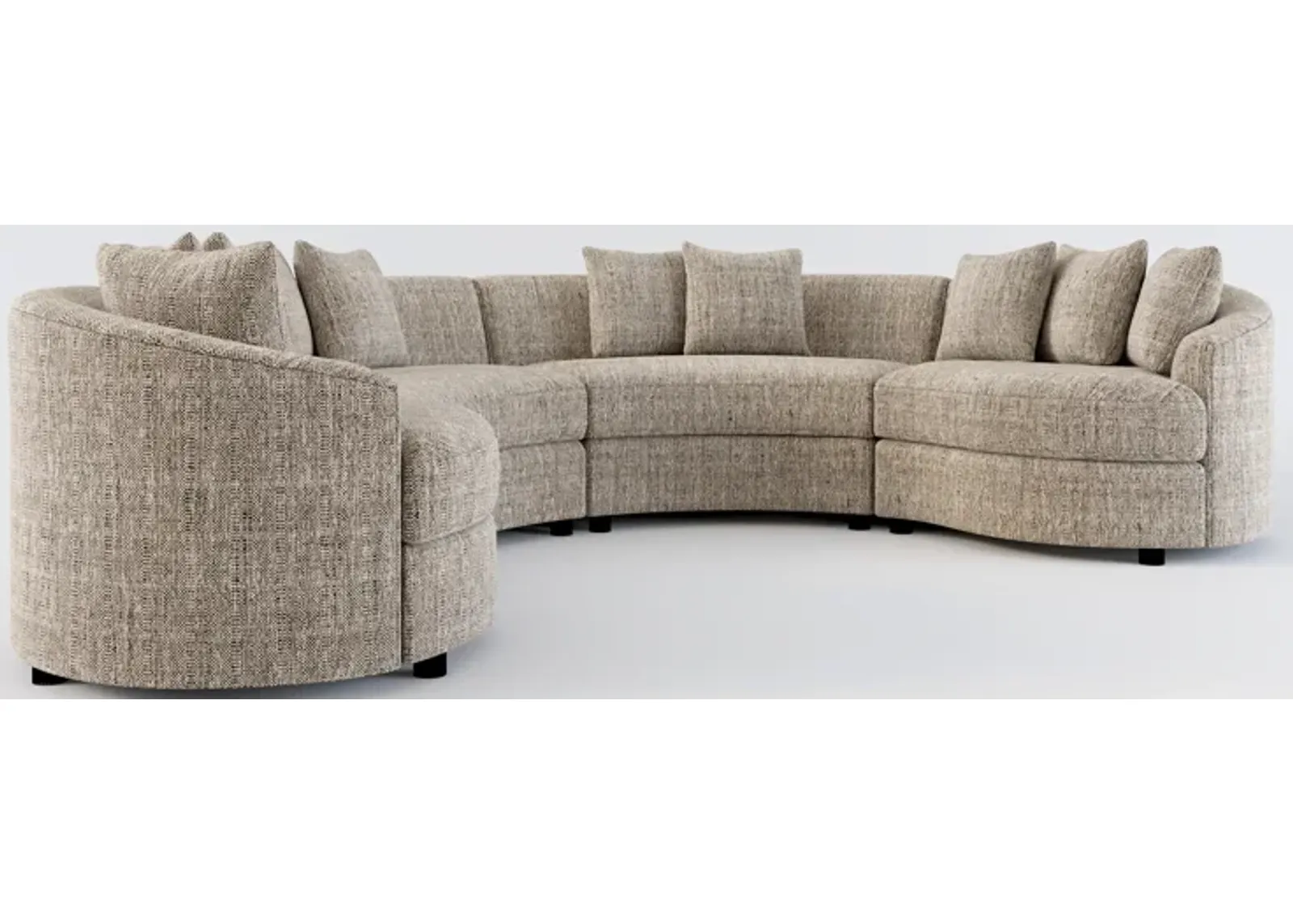 Allegra Foam Comfort 4-Piece Sectional - Mason Flint