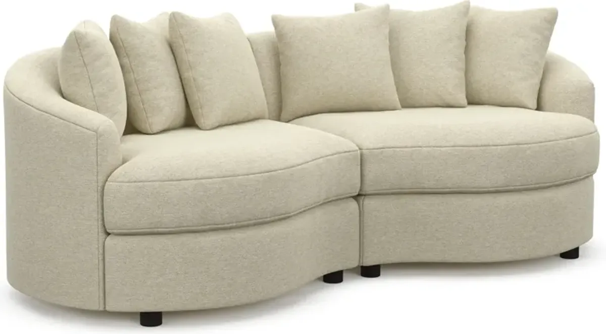 Allegra Foam Comfort 2-Piece Sectional - Bridger Shell