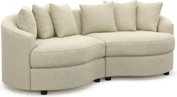 Allegra Foam Comfort 2-Piece Sectional - Bridger Shell