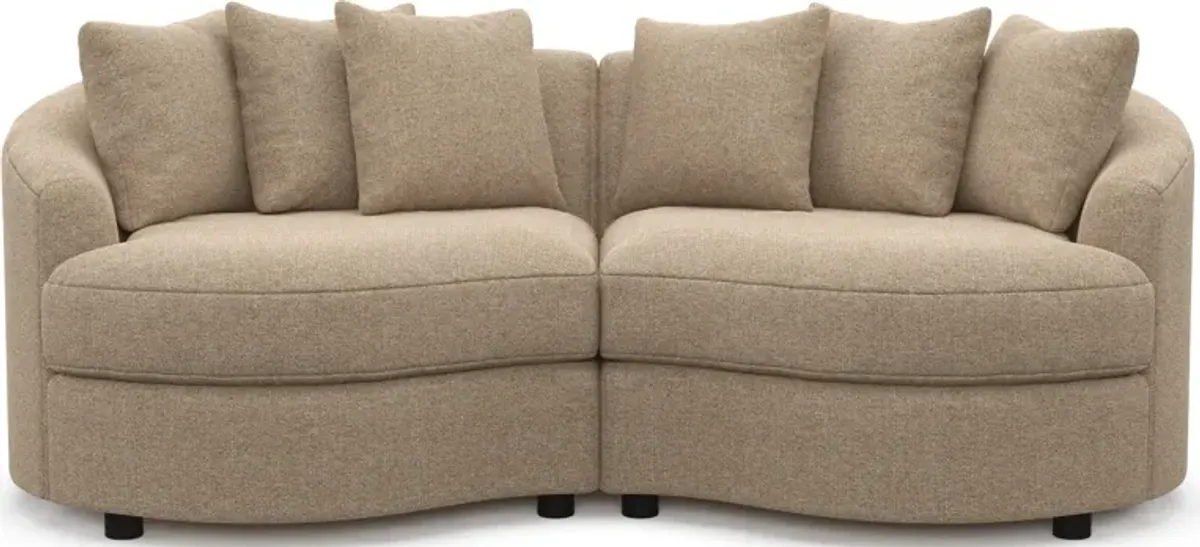 Allegra Foam Comfort 2-Piece Sectional - Liv Wicker