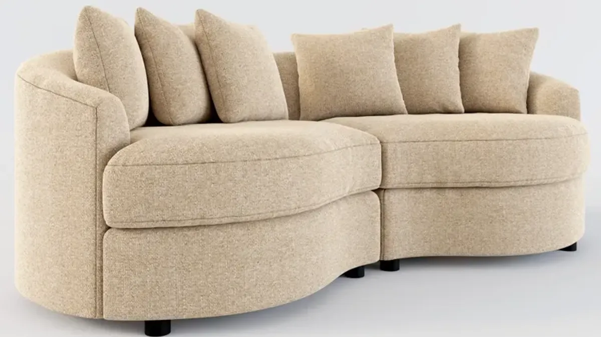 Allegra Foam Comfort 2-Piece Sectional - Liv Wicker