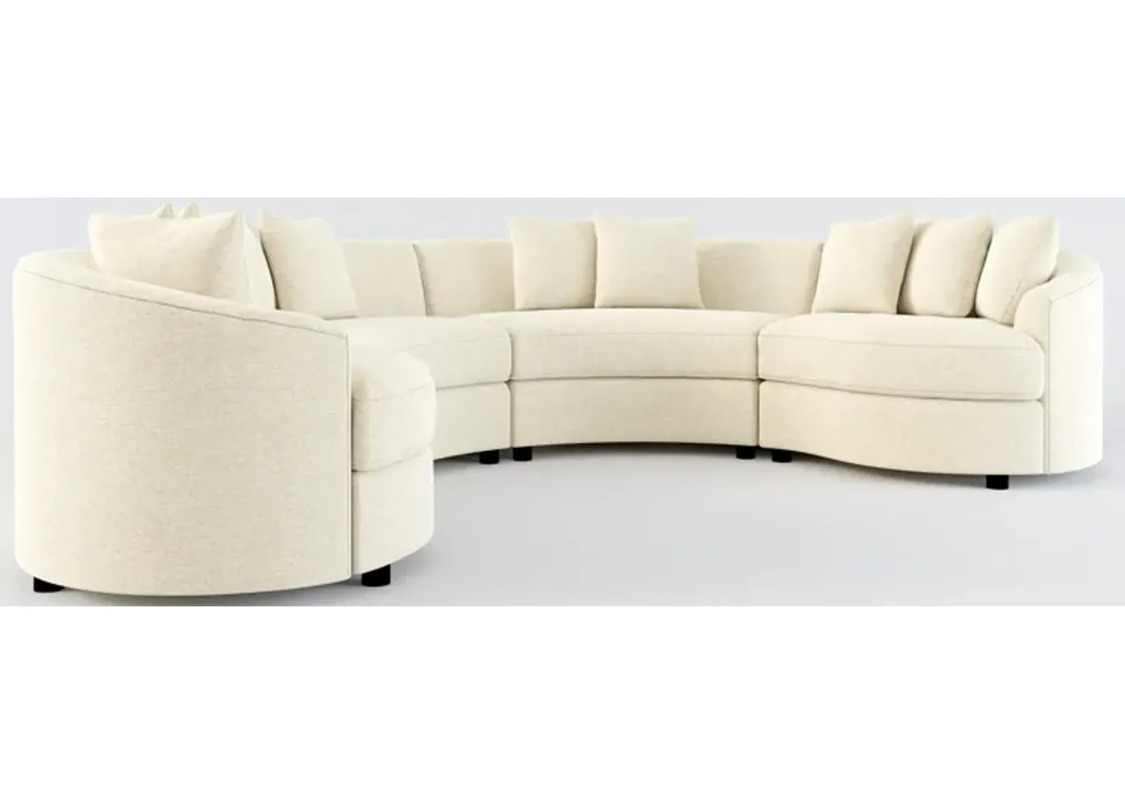 Allegra Foam Comfort 4-Piece Sectional - Bridger Shell