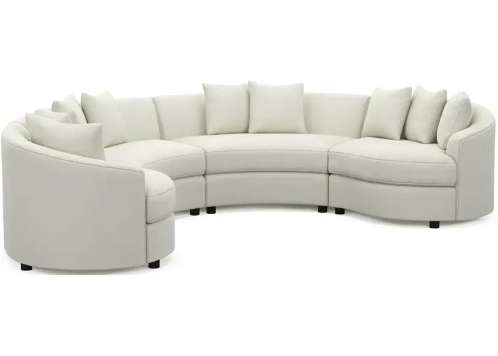 Allegra Foam Comfort 4-Piece Sectional - Liv Arctic