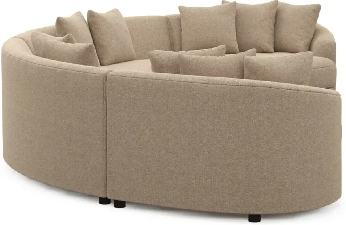 Allegra Foam Comfort 4-Piece Sectional - Liv Wicker