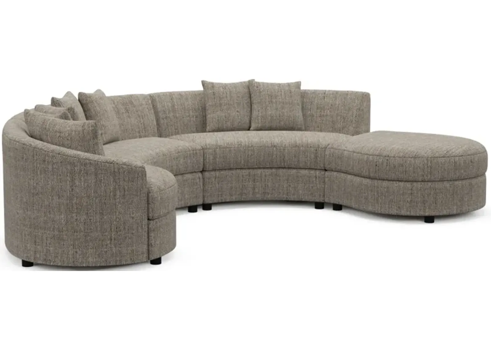 Allegra Foam Comfort 4-Piece Sectional with Right-Facing Chaise - Mason Flint