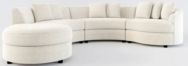 Allegra Foam Comfort 4-Piece Sectional with Left-Facing Chaise - Mason Porcelain