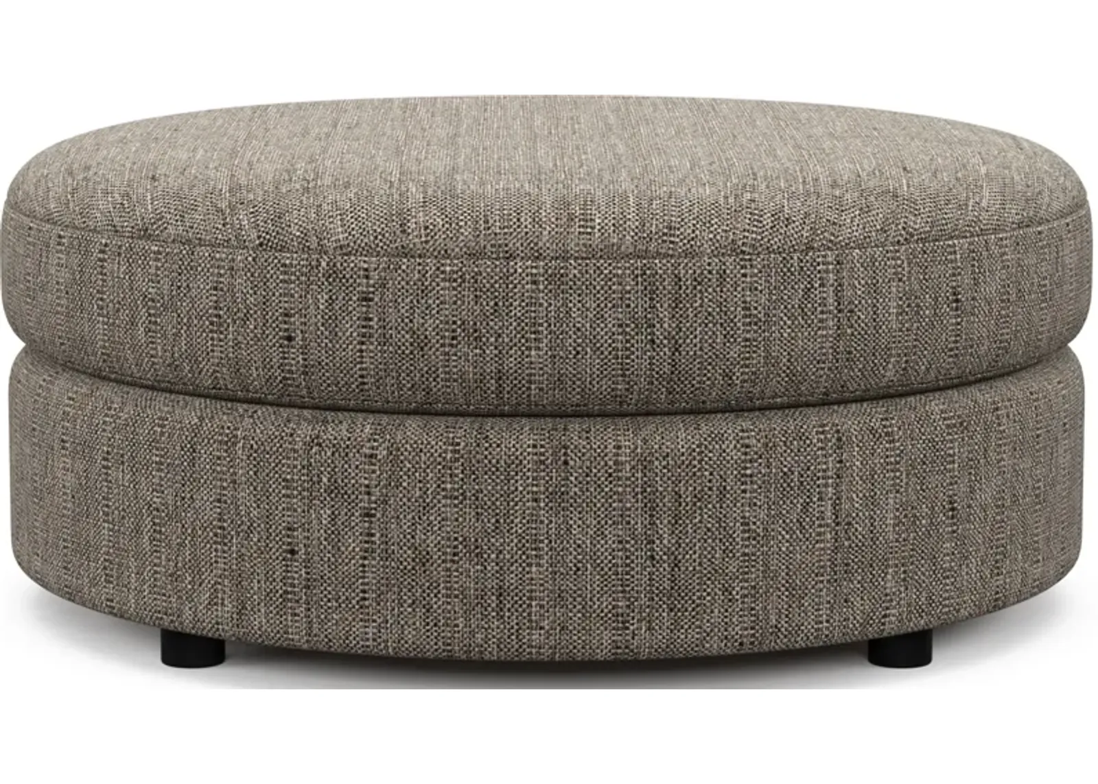 Allegra Foam Comfort Round Ottoman - Mason Flint