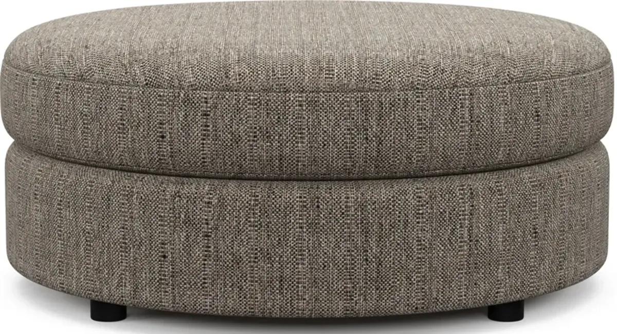 Allegra Foam Comfort Round Ottoman - Mason Flint