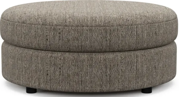 Allegra Foam Comfort Round Ottoman - Mason Flint