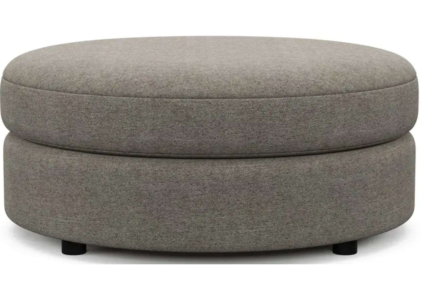 Allegra Foam Comfort Round Ottoman - Bridger Metal