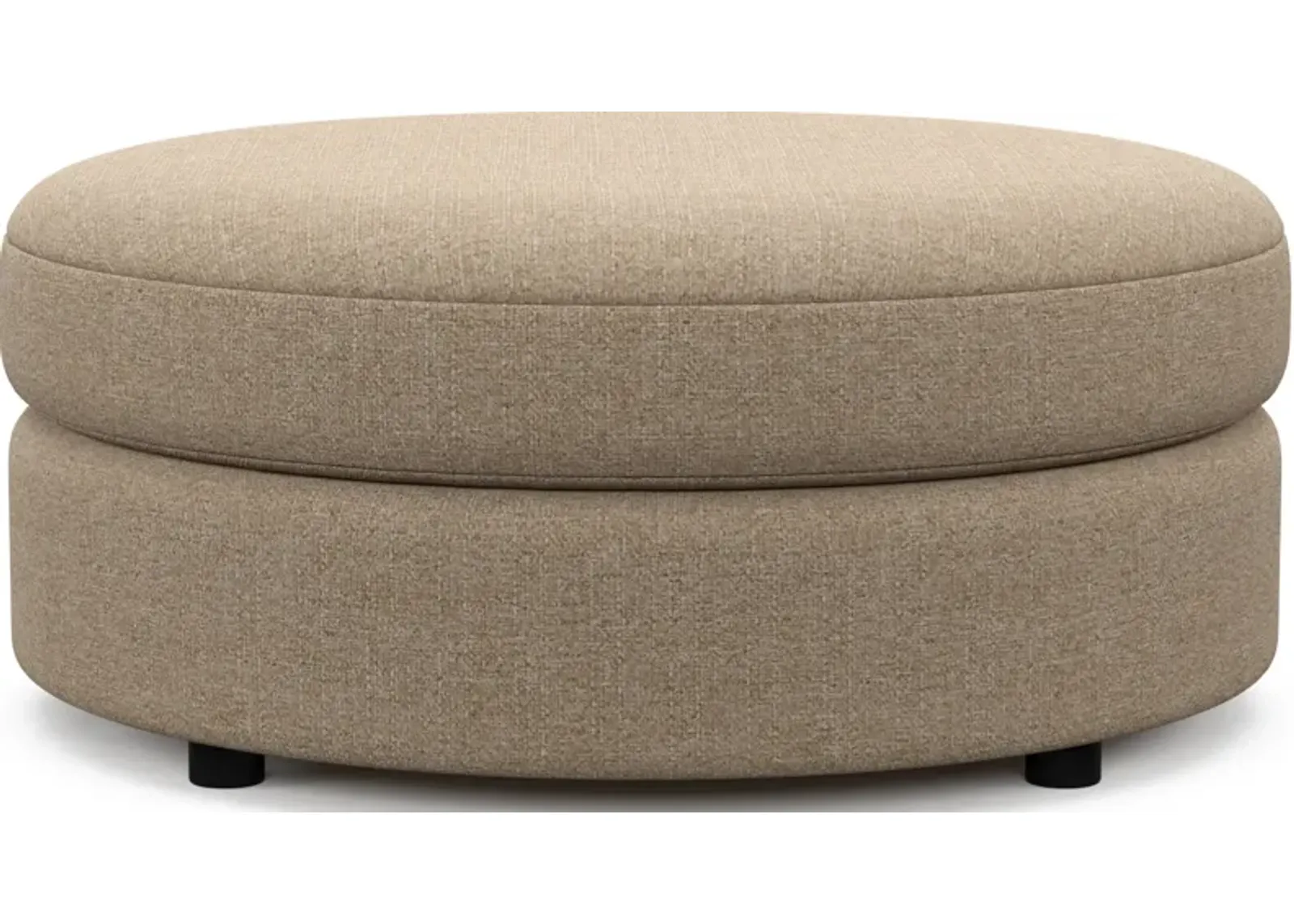 Allegra Foam Comfort Round Ottoman - Liv Wicker