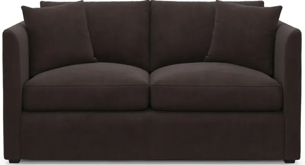 Benji Foam Comfort Loveseat - Merrimac Dark Brown