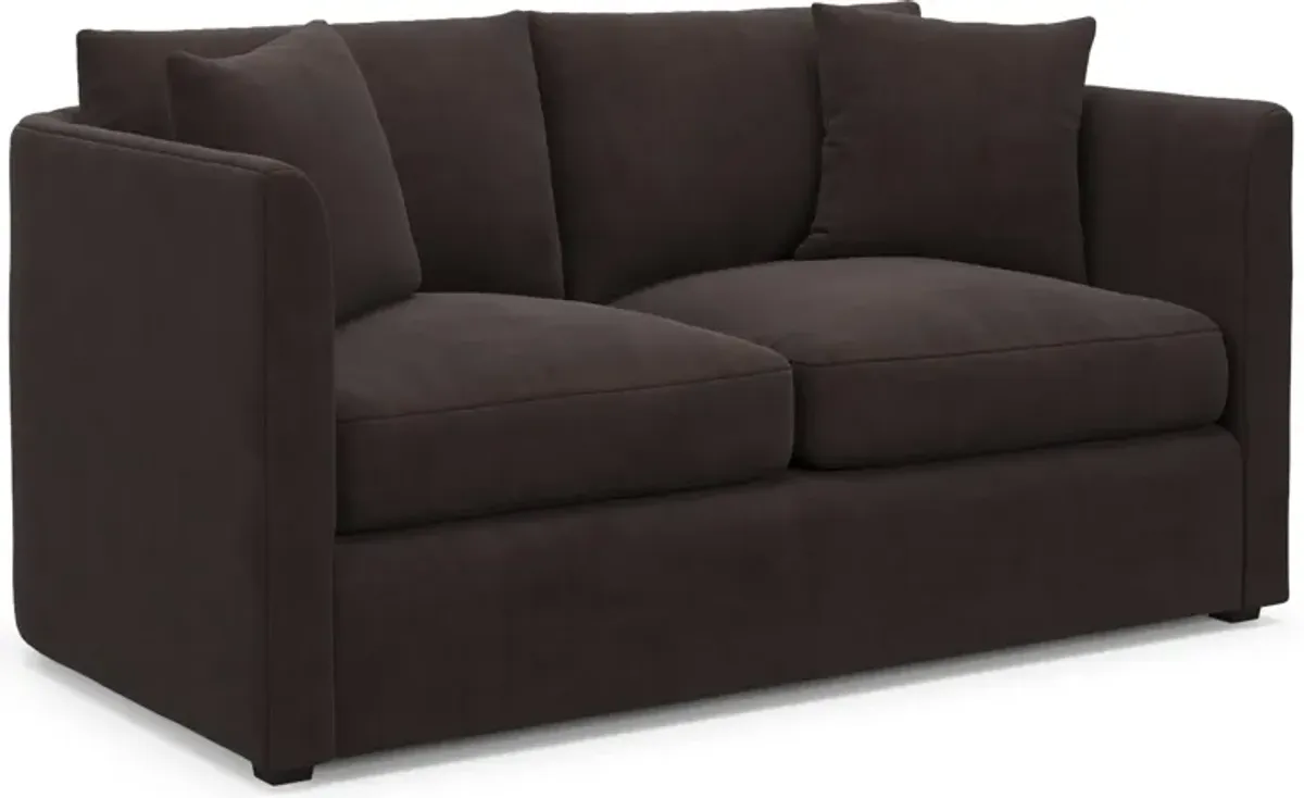 Benji Foam Comfort Loveseat - Merrimac Dark Brown