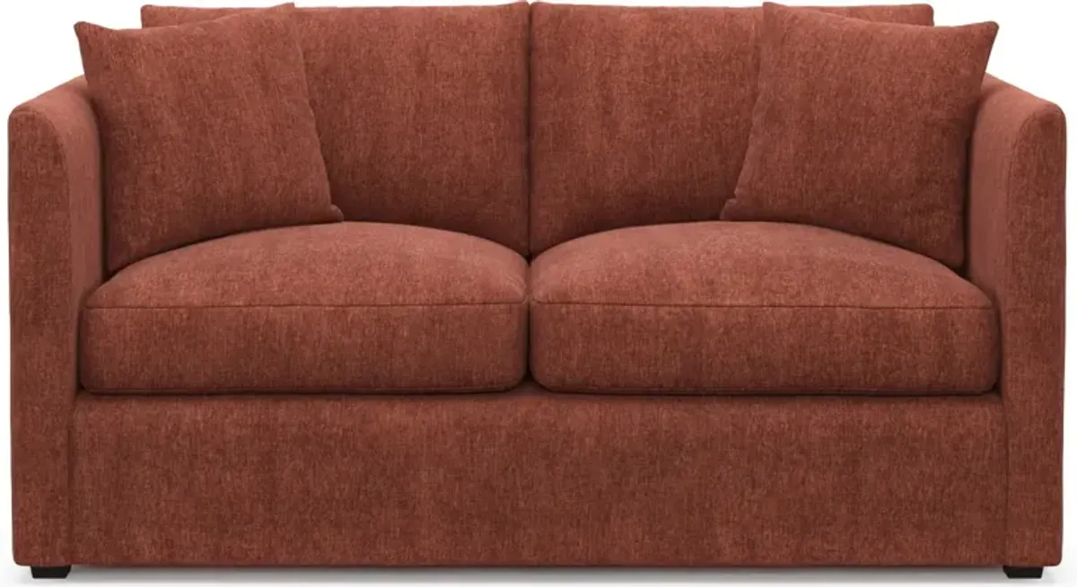 Benji Foam Comfort Loveseat - Contessa Paprika