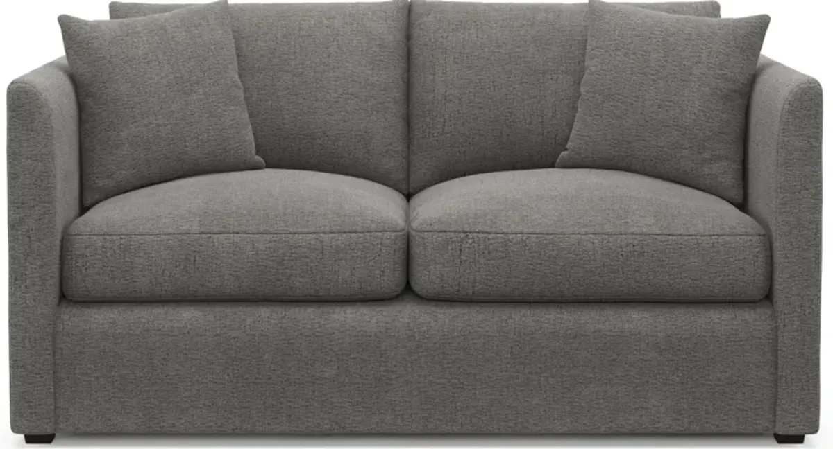 Benji Foam Comfort Loveseat - Living Large Charcoal