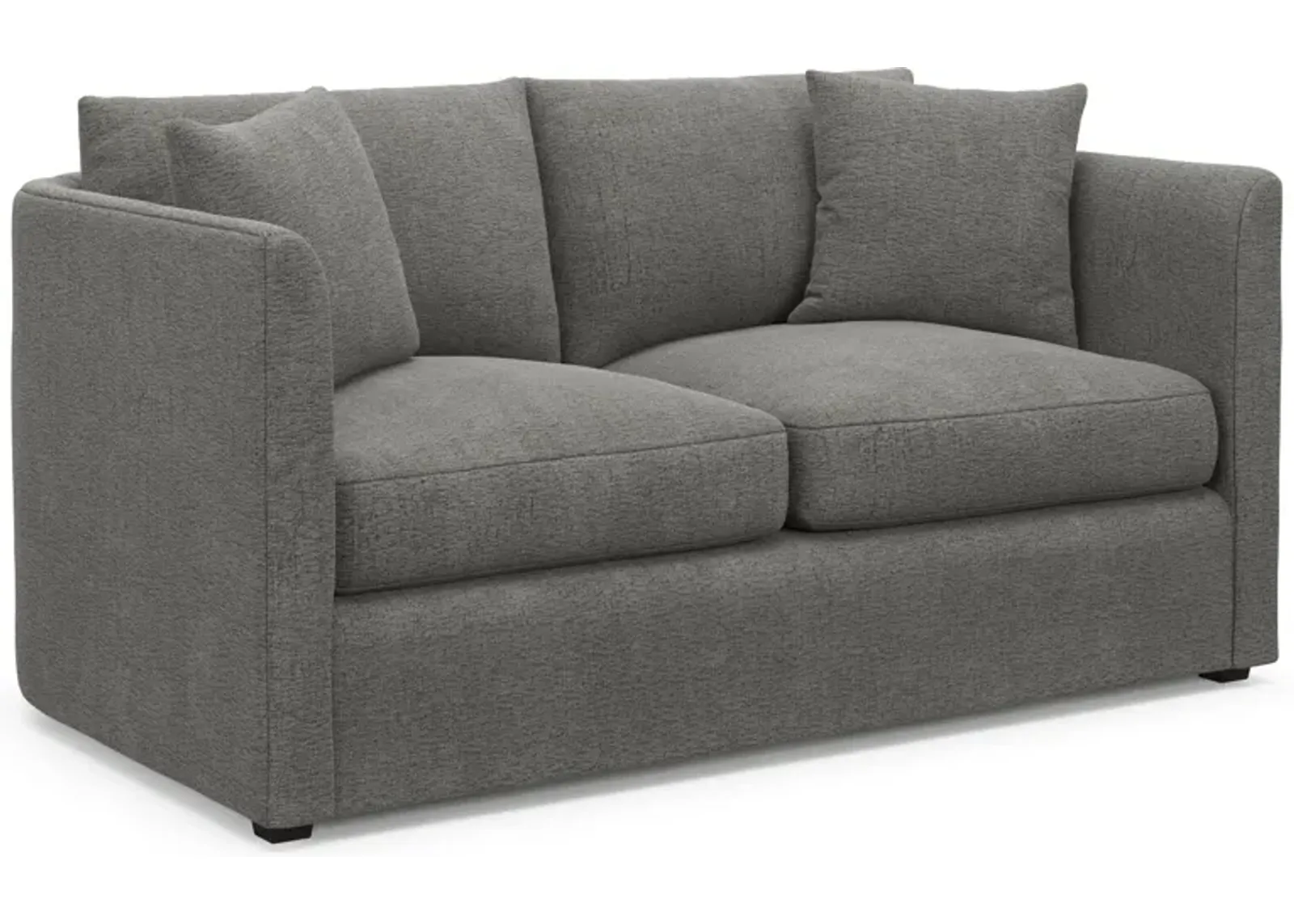 Benji Foam Comfort Loveseat - Living Large Charcoal